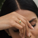 Eye of the Sea Turquoise Ring