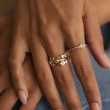 Blue Topaz Bubble Ring