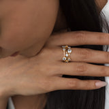 Blue Topaz Bubble Ring