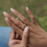 Blue Topaz Bubble Ring