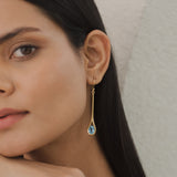 Serena Swiss Blue Topaz Earrings