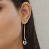 Serena Swiss Blue Topaz Earrings
