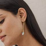Serena Swiss Blue Topaz Earrings
