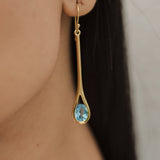 Serena Swiss Blue Topaz Earrings