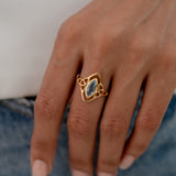 Celtic Knot Topaz Ring