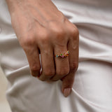 Tourmaline Cluster Ring