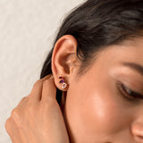 Rose Ombre Trio Studs