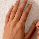 Shelly Rhodolite Garnet Ring