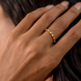 Shelly Rhodolite Garnet Ring