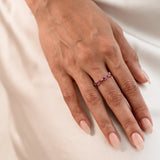 Bow Rhodolite Ring