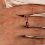 Bow Rhodolite Ring