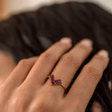 Scarlet Rhodolite Garnet Ring