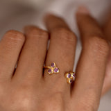 Trinity Garnet Ring