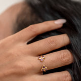 Trinity Garnet Ring
