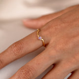 Orbit Rhodolite Garnet Ring