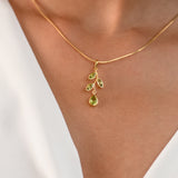 Leaf Peridot Pendant