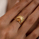 Solana Citrine Ring