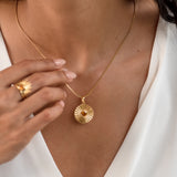 Sunburst Citrine Pendant