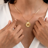 Sunburst Citrine Pendant