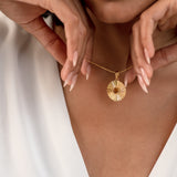 Sunburst Citrine Pendant