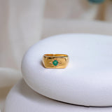 Stellar Emerald Ring