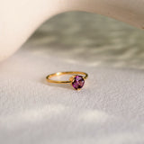 Rhodolite Garnet Circle Ring